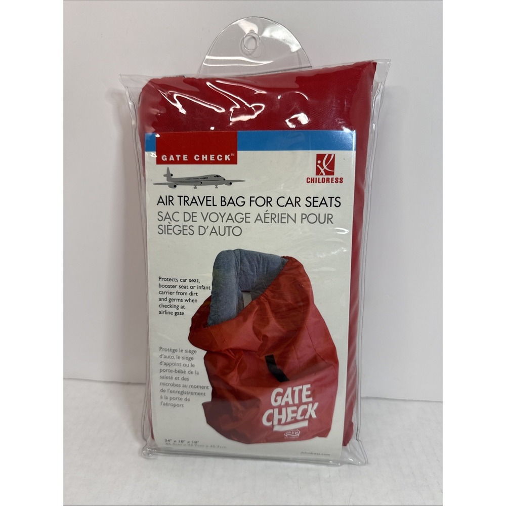 JL‎ Childress Gate Check Bag for Car Seats  Car Seat Protector Cover Red
